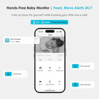 ieGeek Baby Monitor with Camera and Audio, 5" Large HD Display(No WiFi) & 1080P Camera & Free Smart App(WiFi), Upgraded Night Vision/PTZ/2-Way Audio/Auto Tracking Detection Notification and Alert