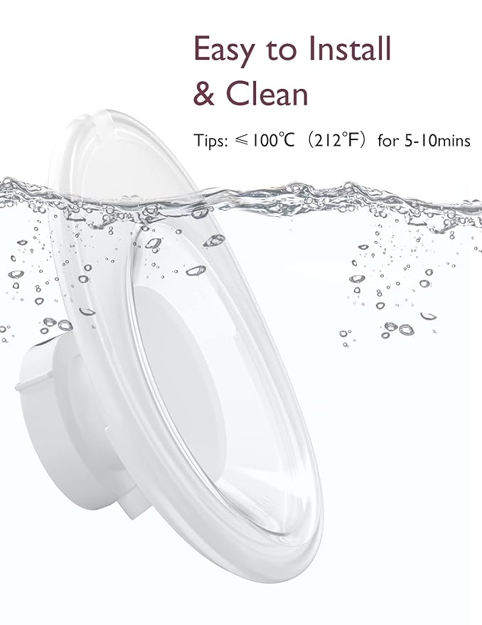 Momcozy Double-Sealed Flange 27mm Compatible with Momcozy M5 Breast Pump. Original M5 Breast Pump Replacement Accessories, 1PC (27mm)