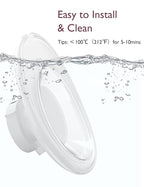 Momcozy Double-Sealed Flange 27mm Compatible with Momcozy M5 Breast Pump. Original M5 Breast Pump Replacement Accessories, 1PC (27mm)