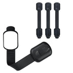 Child Safety Cabinet Locks (4 Pack) – Adjustable Baby Proofing Strap Latches with Strong 3M Adhesive – No Drill Childproof Locks for Drawers, Cabinets, Fridge, Door, Closet, Black