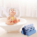 Softan Baby Washcloths, 24Pack Baby Wash Cloths Extra Soft & Ultra Absorbent, Baby Towels and Washcloths Face Towel Unisex for Boys Girls Body, Washclothes Gentle on Sensitive Skin, 9x9 Blue Whale