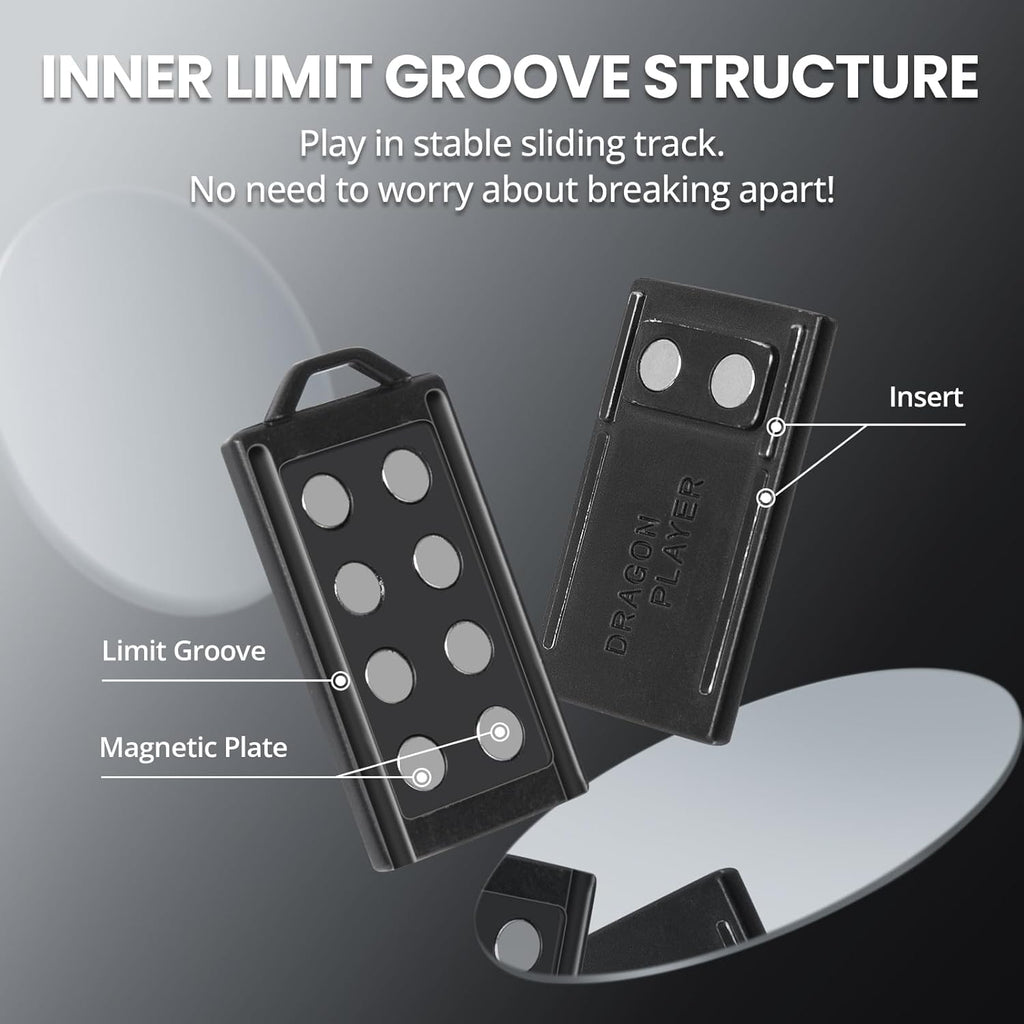 EDCFANS Fidget Slider, Fidget Toys Adults, EDC Metal Magnetic Fidgets Toys for Adult Anxiety ADHD, Sensory Toys Adults, Small Fidget Stress Toys, Desk Toys for Office, Cool Gadgets Gifts for Teens Men