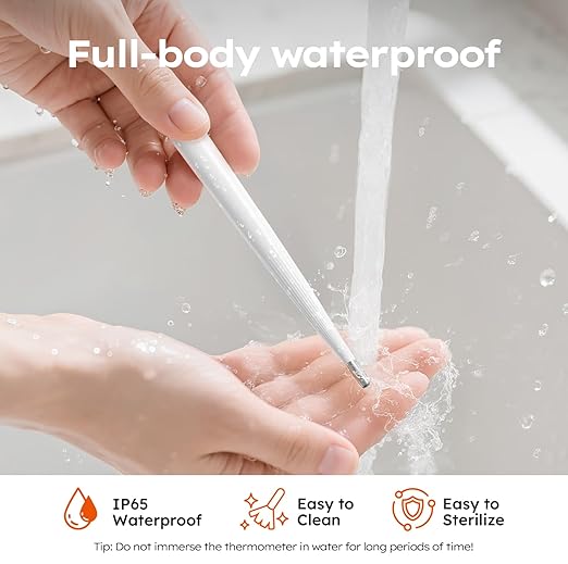 Oral Thermometer for Adults and Kids，Rechargeable Fast Reading Digital Thermometer with LED Display，Medical-Grade Accurate Rectal Thermometer for Babies