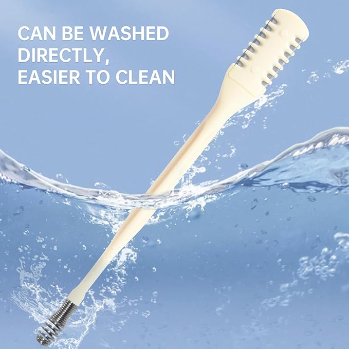 2-in-1 Nasal Hair Cutter for Women,3pcs Double Sided Nasal Hair Cutter,Nostril Hair Remover Tool, 360° Rotating Nose Hair Trimmer with Ear Digger for Men and Women Manual Nose Hair Trimmer