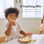 Naeiae Pop Organic Snack, Rice Puffs Teething Snack for Babies & Toddlers (100% Korean Rice, Naturally Gluten-Free, No Oil) Wholesome Baby Teether Food, Nutritious Finger Snacks for 6 Months to 2 Years, 5-Pack