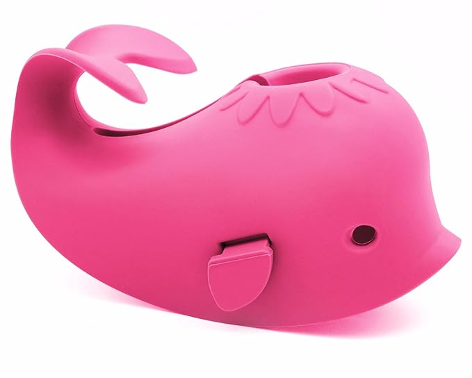 Baby Bathtub Faucet Cover, Baby Safety Protection Silicone Toys, Bath Spout Cover Baby Bathtub, Faucet Cover Baby Bathtub Silicone Whale for Kids, Toddler, Infant, Gifts for Children