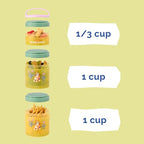 Whiskware Bluey Stackable Snack Containers for Kids and Toddlers, 3 Stackable Snack Cups for School and Travel, Bluey and Bingo, So Relaxing!