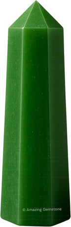 Amazing Gemstone Green Aventurine Crystal Towers ~ Natural Healing Crystal Point Obelisk for Reiki Healing and Crystal Grid (3- Inch)