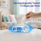 Natural Care Baby Wipes, Hypoallergenic, 6 Flip-Top Packs, 432 Total Wipes (72 Wipes per pack)