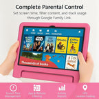 10.1" Kids Tablet Android 14 | 64GB Octa-Core 8GB RAM | Shockproof Case & Parental Control | 12H Fast Charge | HD Display w/Google Kids Space & Educational Apps | WiFi 6/Bluetooth/GPS | Ages 3-12