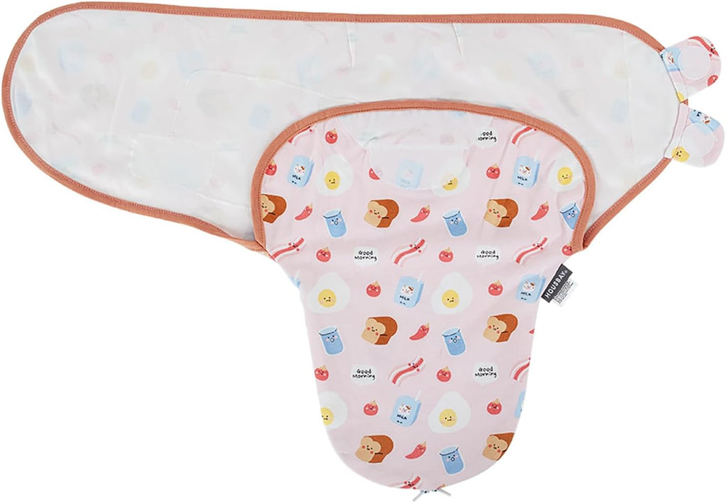 HOUSBAY Baby Swaddle Blanket Boy Girl, Super Soft 100% Cotton Newborn Adjustable Swaddles for 0-3 Months, 2-Way Zipper Sleep Sack 1 Pack