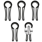 Stove Knob Safety Covers for Child, Gas Stove Knob Locks, Oven Lock Child Safety Stove Guard Black, Stove Knob Safety Cover for Child and Pet (5 Pack)