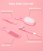 Baby Healthcare and Grooming Kit, Safety Newborn Nursery Baby Care Kit, with Hair Brush Comb, Nail Clipper, Thermometer, Pacifier Clip, Baby Registry Search, Baby Girl Boy Newborn Essentials