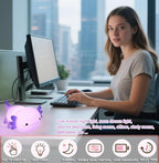 DREAMING MY DREAM Axolotl Night Light for Kids,Cute Axolotl Gifts lamp Rechargeable Light Table Bedside Lamp,LED Animal Silicone Nursery Night Lamp Cute Room Decor for Kids Girls Boys