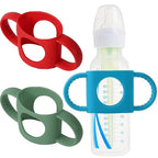 TonGass (3-Pack) TonGass Universal Fit Baby Bottle Holders with Easy Grip Handles for Babies to Hold Their Own Bottle - BPA-Free Soft Silicone