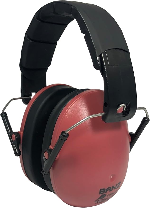 BANZ Kidz Earmuffs 2 Years & Older - Loud Noise Cancelling Kids Headphones & Toddler Ear Muffs, Size Adjustable