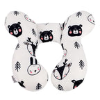 KAKIBLIN Baby Travel Pillow, Pillow for Head and Neck, Upgraded Baby Neck Support Pillow for Car Seat,Pushchair,Travel (Bear)