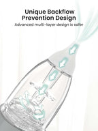 GROWNSY Nasal Aspirator for Baby with 2 Larger Suction Chambers and 6 Food-Grade Soft Silicone Tips, Purple