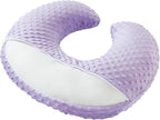 Nursing Pillow and Positioner Breastfeeding and Bottle Feeding, Propping Baby, Tummy Time, Sitting Support for Baby Boy Girl, with Removable Dots Cover (Lavender)