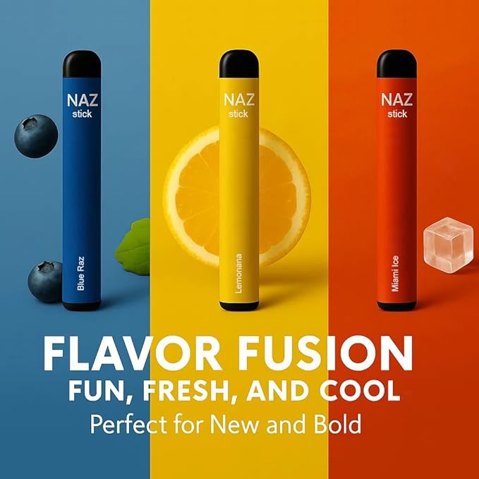 Naz Menthol Herbal Nasal Stick - Spearmint, Camphor, Eucalyptus Extracts w/Vapor Electric Nasal Inhaler for Aromatherapy, ICY Refreshing & Focus Diffuser Pen - 3Pak