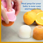 Samuelworld Baby Food Storage Container, 12 Portions x 2.5oz - BPA Free Silicone Freezer Tray with Clip-On Lid for Breast Milk Storage, Homemade Baby Food, Vegetable & Fruit Purees - Brown