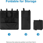 Accmor Changing Table Diaper Organizer, Hanging Diaper Caddy Organizer Stacker for Cribs Changing Table Playard Wall Baby Essentials Storage, Black