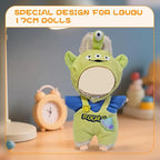 5 Complete Style Clothes Sets for 17cm Dolls - Hat & Overalls Dress Up Outfit for 17cm 15cm Dolls,Designer Outfits Bundle with Luxury/Cute/Sporty Themes, Gift for Doll Lovers (Cute, 17cm/15cm)