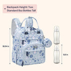 BabbleRoo Diaper Bag Backpack - Baby Essentials Travel Tote - Multi Function Water Resistant Diaper Bag, Travel Essentials Baby Bag with Changing Pad, Stroller Straps & Pacifier Case - Unisex, Cosmic