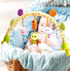Caterbee Travel Arch Bassinet Toys for Infant & Toddlers, Baby Crib Stroller Accessory & Pram Activity Bar Toy for Senses and Motor Skills Development Indoor and Outdoor