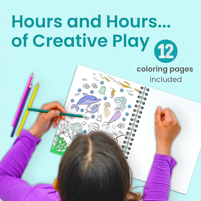 Princess Sticker Book Activity for Kids, A Magical World by Cupkin, Toddler Airplane Travel Essentials, 500+ Stickers for Kids 12 Scenes + Coloring Book Pages, Princess Gift, Crafts Ages 2-8