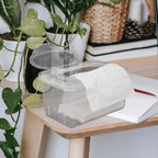 Flushable Wipes Dispenser 2pcs Clear Plastic Baby Wipes Dispenser Portable Refillable Tissue Box On- The- Go Baby Wipes Holder for Outdoor Travel Wipe Warmer
