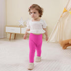 Newborn Toddler Baby Girl Pants Leggings Ribbed Straight Flare Infant Girl Pants Leggings Bell Bottoms 5 Packs