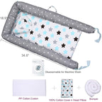 Lounger for Newborn, Newborn Lounger for 0-24 Months, Breathable & Portable Infant Nest - Soft Infant Floor Seat Cover for Travel (Triangle)