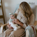 Parker Baby Cable Knit Nylon Headbands 5 Pack | Soft, Stretchy & Comfortable Bows for Girls | Adjustable, Soft to Touch & Knotted Headbands for Baby Girls | Baby Headwraps for Girls | Multiple Colors