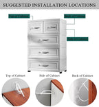 36Pack Furniture Anchors No Drill Furniture Straps for Baby Proofing Self-Adhesive Securing 180lbs Prevent Falling Anti Tip Earthquake Straps for Toddlers Kids Children Pets Safety