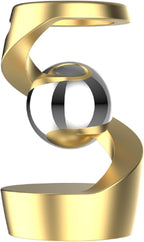 Fidget Toys for Adults, Metal Fidget Toys Desk Fidgets for Office for Adults, Quite Kids Fidget Toys for Anxiety and Stress (Gold Silver)