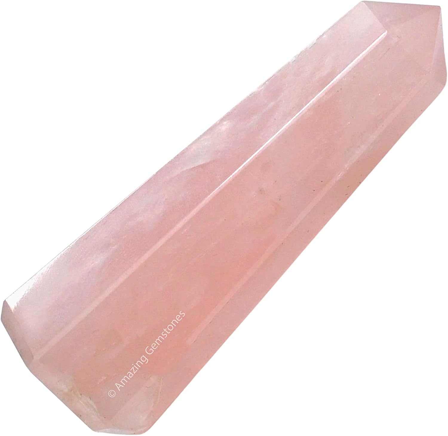 Amazing Gemstone Rose Quartz Crystal Towers - Natural Healing Crystal Point Obelisk for Reiki Healing and Crystal Grid (3 Inch)