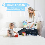 | Inflatable Tub,Newborn Bathtub Seat for Infant,Non-Slip Baby Pool for Sitting up,Foldable Toddler Tub Shower,Portable Travel Bath for Kids 0-6 Year