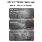 Faucet Extender for Toddlers, （Shark）3 Adjustable Lengths & Temperature Sensitive, Splash-Proof Kids Sink Extender for Bathroom & Kitchen Sink (Orange, Green)