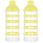 Accmor Formula Dispenser On The Go, 5 Compartments Stackable Formula Container for Travel, Baby Milk Powder Kids Snack Container, BPA Free