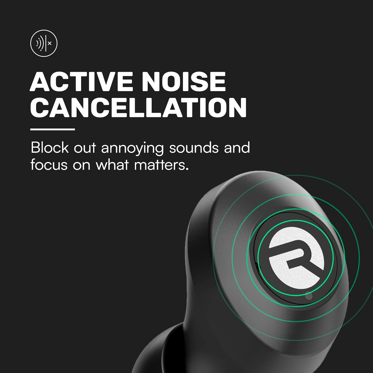 Raycon Everyday Earbuds Classic Bluetooth Wireless with Microphone - Stereo Sound, Active Noise Canceling, in-Ear Bluetooth Headset True Wireless Earbuds 32 Hours Playtime (Blue)