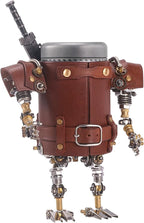 Adult 3D Metal Puzzle, Steampunk Style Pen Holder Metal Model Set, 3D Metal Puzzle Mechanical Pen Holder Building Blocks, DIY Mechanical Model Set, a high-end Gift for Men