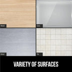 GORILLA GRIP Baby Proof Corners and Edges for Furniture, Kid Proofing Adhesive Table Corner Protectors, Heavy Duty Soft Rubber Foam Protection, Includes 8 Protective Safety Guards, 15 Feet, Off White