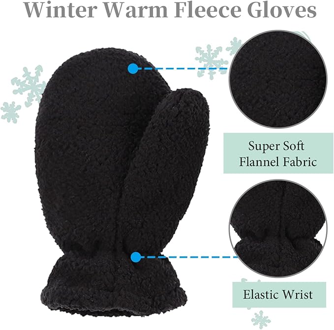 Zsedrut Baby Boys Winter Glove Warm Toddler Infant Girls Mittens Fleece Lined Gloves 1-7 Years