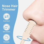 Nose Hair Trimmer for Women Men,2-in-1 Nasal Hair Cutter,2025 Upgrade Nose Hair Removal,360° Nostril Scissors Hair Remover Tool（6PCS）