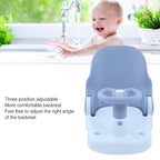 Baby Bath Seat - Infant Bathtub Seat for Sitting Up in The Tub, Baby Shower Chair with Backrest Support, Suction Cups for 6-18 Months (Blue)