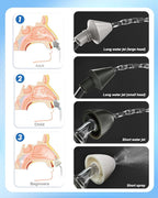Nasal Irrigation System Electric Neti Pot Sinus Rinse Machine 200ml for Adults & Kids with 4 Nozzles & 30 Salts, USB-C Charge, Gentle Nasal Irrigation Device for Sinus Relief & Allergy（Gray）