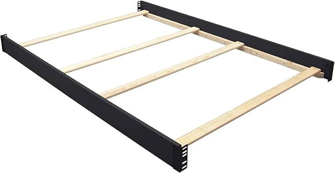 Full-Size Conversion Kit Bed Rails for Sorelle Convertible Cribs - Solid Wood Rail - Toddler and Adult Bed Rail for Full-Size Beds - Essential Nursery & Baby Furniture (Model #221, Espresso)