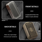 Magnetic Metal Fidget Toys - Metal Push Card Fidget Slider Stress Relief Toy, Men’s EDC Toy Fidget Toy Haptic Coin, Office Desk Toys Gifts for Boyfriend and Father (CP-3)