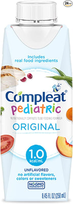 Compleat Pediatric 1.0mL, Nutritionally Complete Tube Feeding Formula, Unflavored, 24 Pack